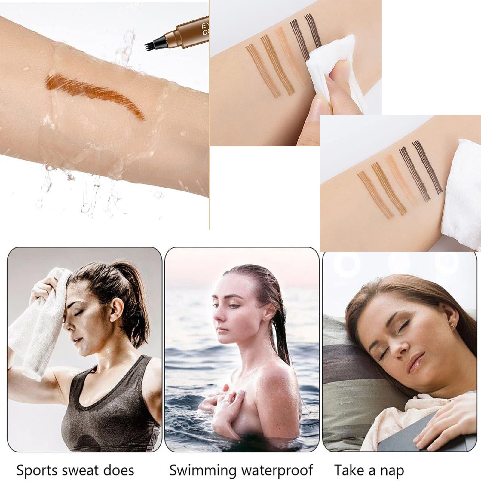 Олівець для брів Magical Precise Waterproof Brow Pen Light Brown, фото №7