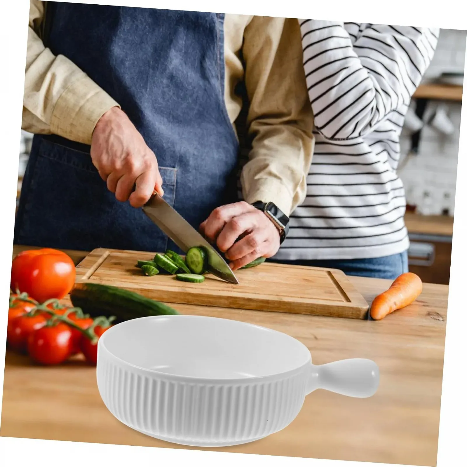 Форма для запікання GLEAVI керамічна з ручками термостійка багатофункціональна, фото №5 Форма для запікання GLEAVI керамічна з ручками термостійка багатофункціональна, фото №5