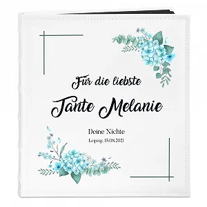 Фотоальбом Maverton DIY с принтом - на 240 фотографий 10 x 15 - 60 черных страниц - размер 33 x 30 см - белый - Фото 1