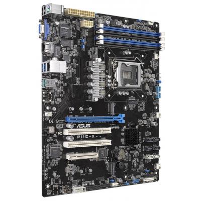 Материнська плата серверна Asus P11C-X, C242, M.2 USB 3.1, s-1151 , ATX, 4xDDR4 , фото №3