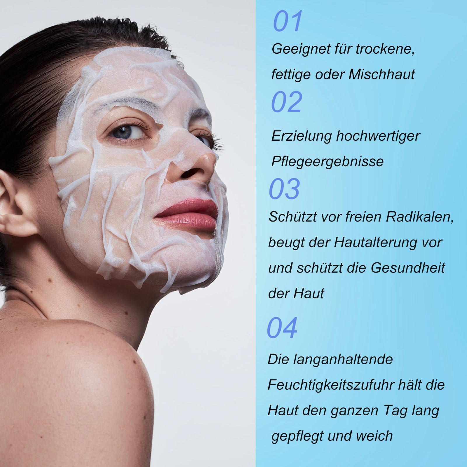 Маска Soleneva Collagen, нічна маска з колагеном та гіалуроновою кислотою, зволожуюча (6 шт), фото №5