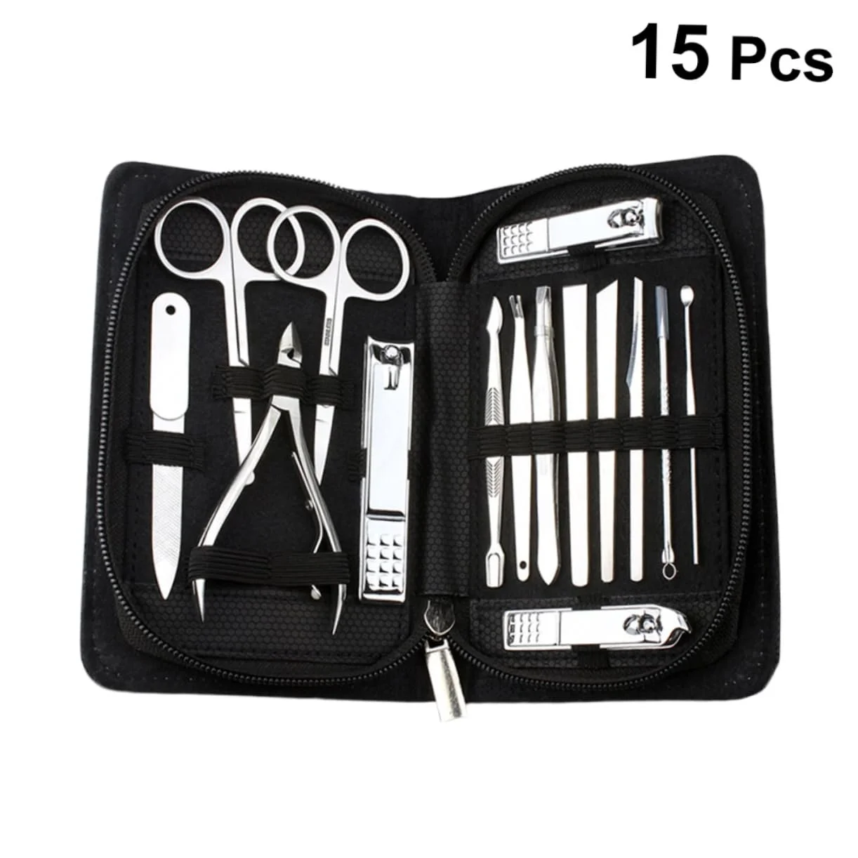 Набор для маникюра CALLARON с триммерами и пилочками для ногтей Черный, фото №6