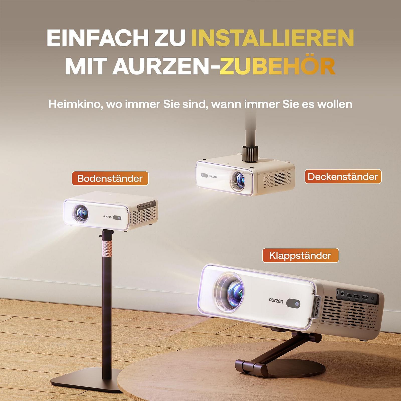 Проектор Aurzen Eazze D1 Smart Projector Home Cinema з підтримкою 4K Full HD 1080P, NetfIix Official & DoIby Audio, фото №6