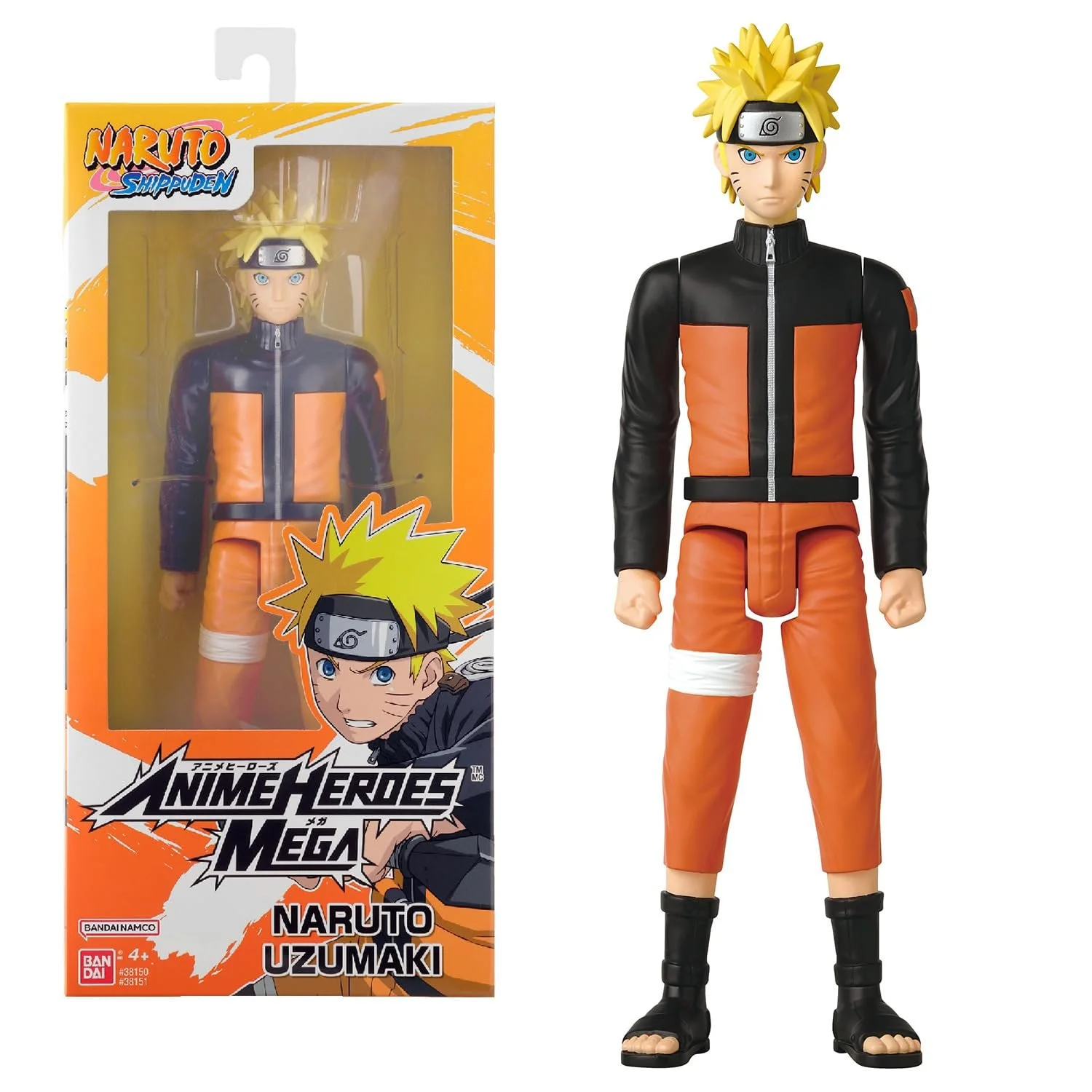 Фігурка Bandai Anime Heroes Naruto Shippuden Mega Naruto Uzumaki 30 см 38151, фото №1