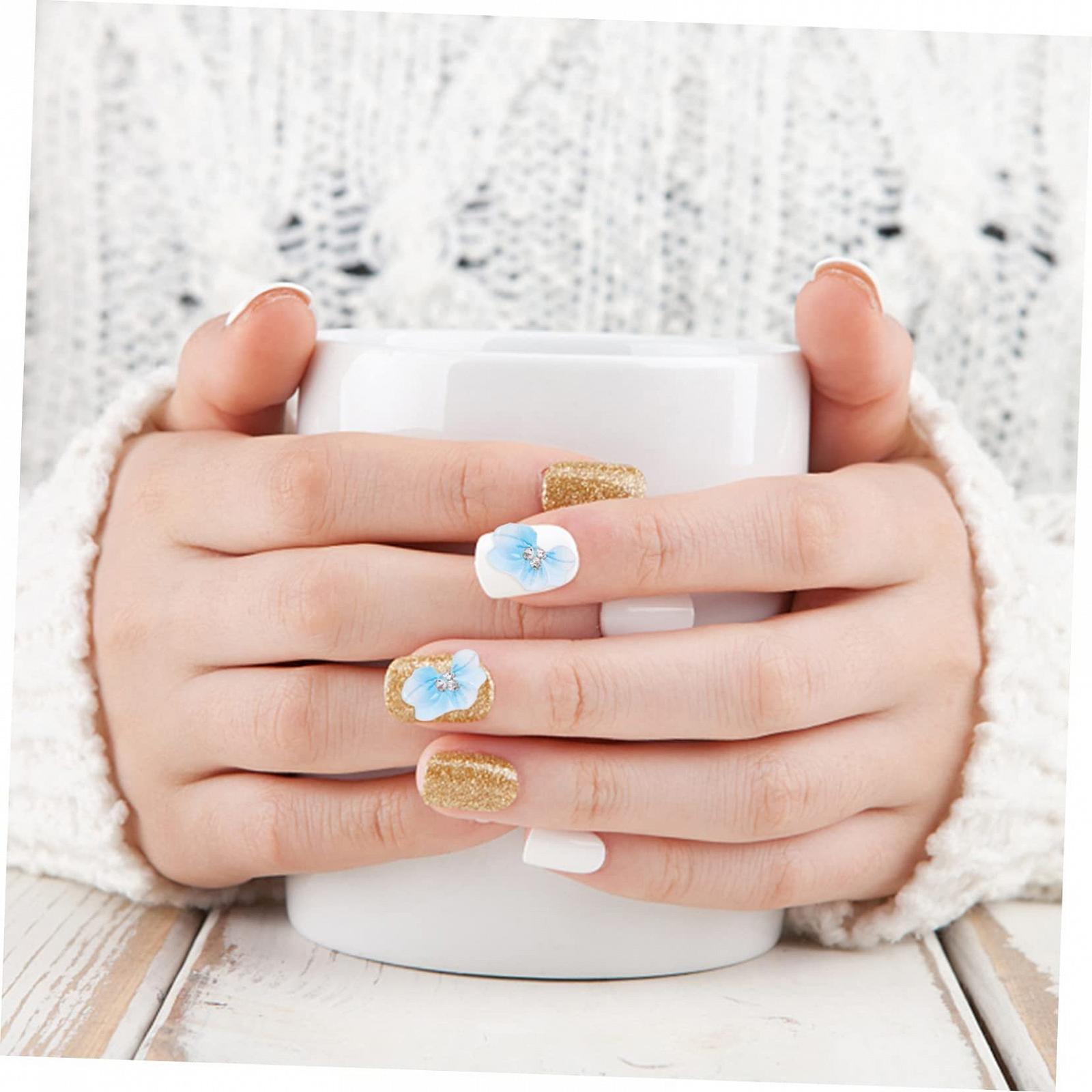 PLAFOPE Набор из 10 шт., аксессуары для ногтей, аппликации для скрапбукинга, стразы для ногтей, изготовление ювелирных изделий, украшения для ногтей в виде цветов с плоской задней частью, наклейки для ногтей в виде цветов, аксессуары для ногтей, смола, фото №4