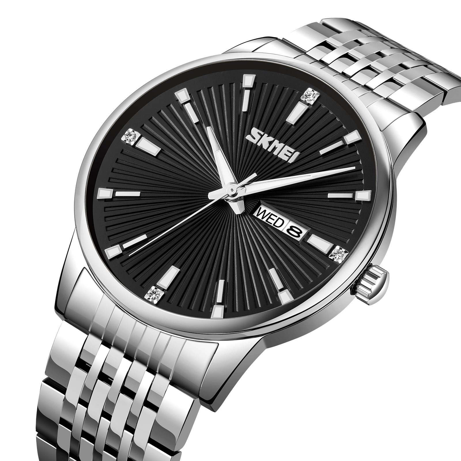 Годинник Skmei 9323SIBK Silver-Black, фото №2