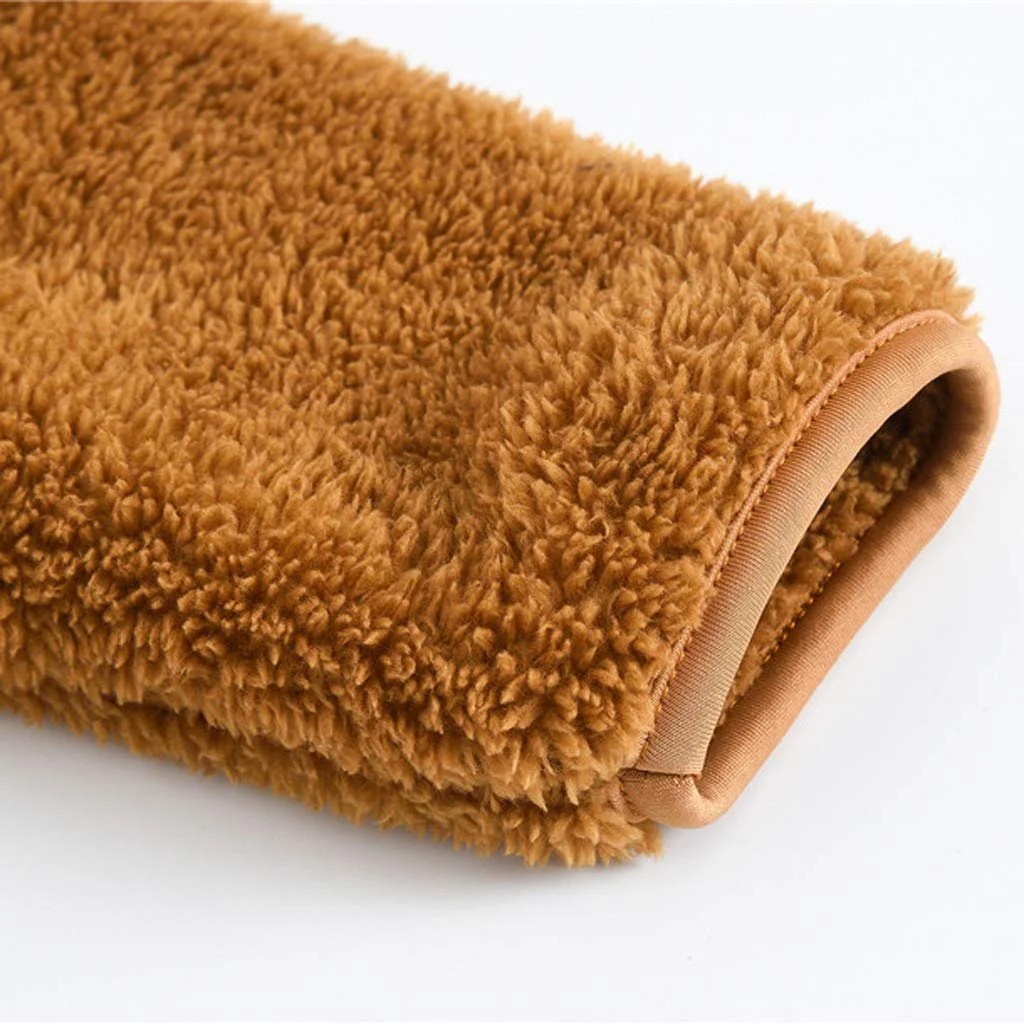 Теплое пальто с капюшоном для мальчиков, однотонное, толстое, на молнии, для малышей, с милыми ушками, фото №4