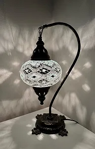 Настільна лампа Samarkand Lights Мозаїчна Сріблястий 42 см - Фото 1