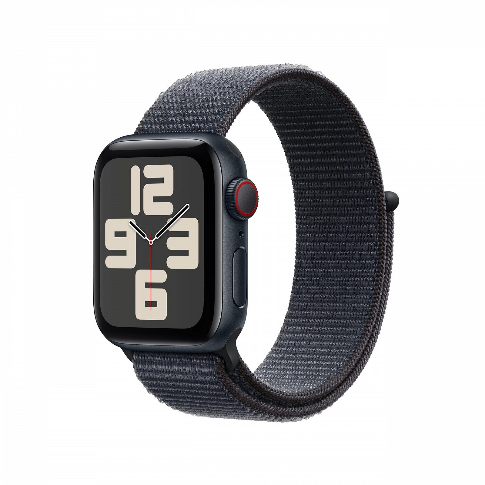 Смарт-часы Apple Watch SE (2nd Generation) GPS + Cellular 40мм Алюминиевый корпус Midnight, спортивный ремешок Ink (One Size), фото №1