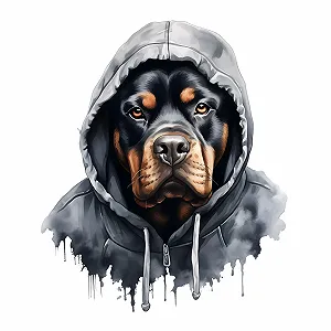 Наклейка на стіну GRAZDesign Dog Rottweiler 59 x 50 см - Фото 1