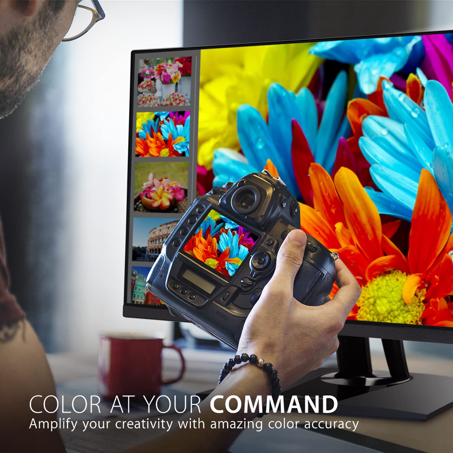 Монитор Viewsonic VP2756-4K 68.6 см (27 дюймов) 4K UHD IPS 100% sRGB HDMI DP USB-C Чёрный, фото №2