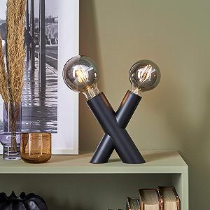 Настільна лампа Markslöjd Simul металева 19,5 см Чорний - Фото 1