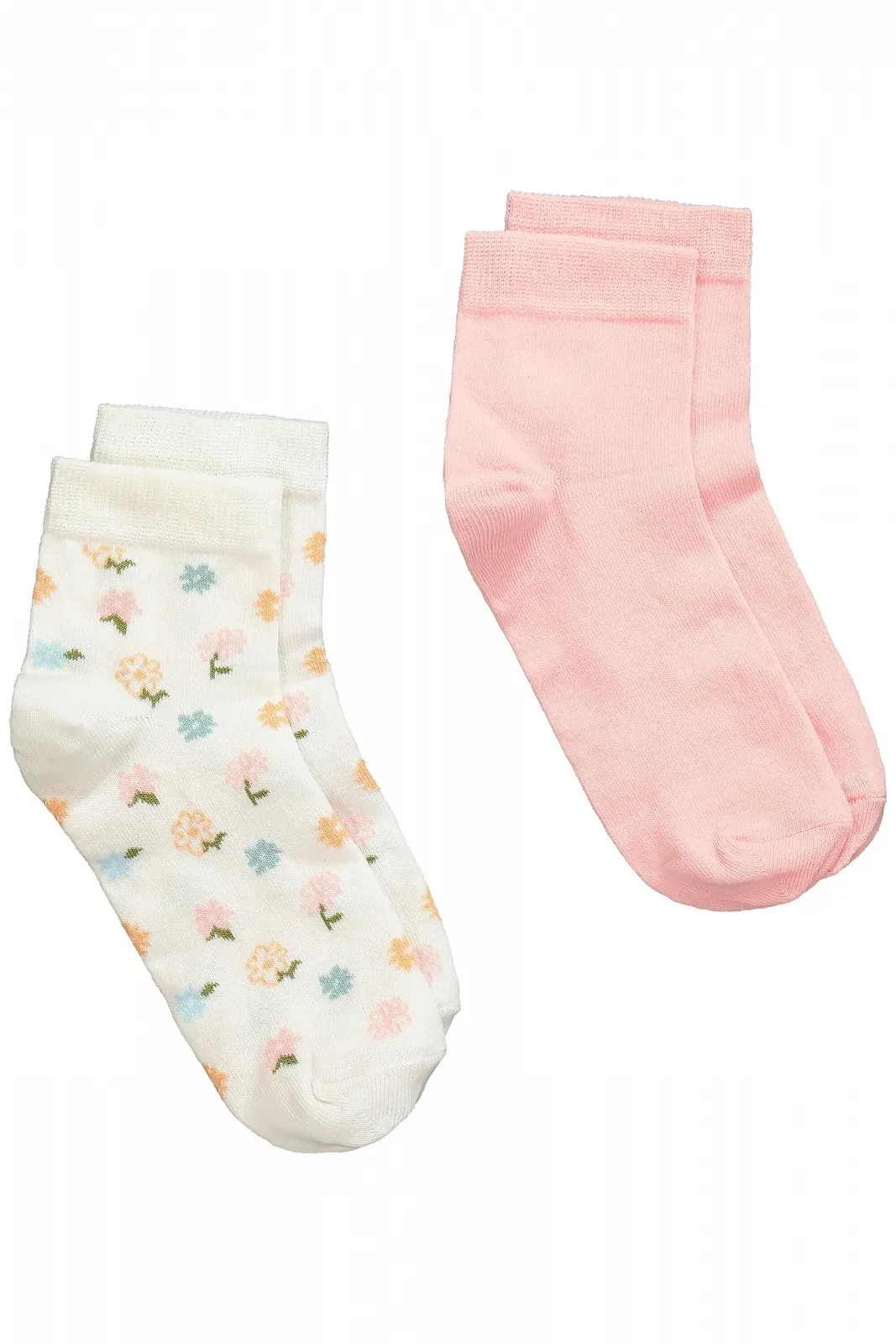 Носки Ulla Popken Женские большого размера, 2 пары, Цветочные, Короткие 825663, фото №3