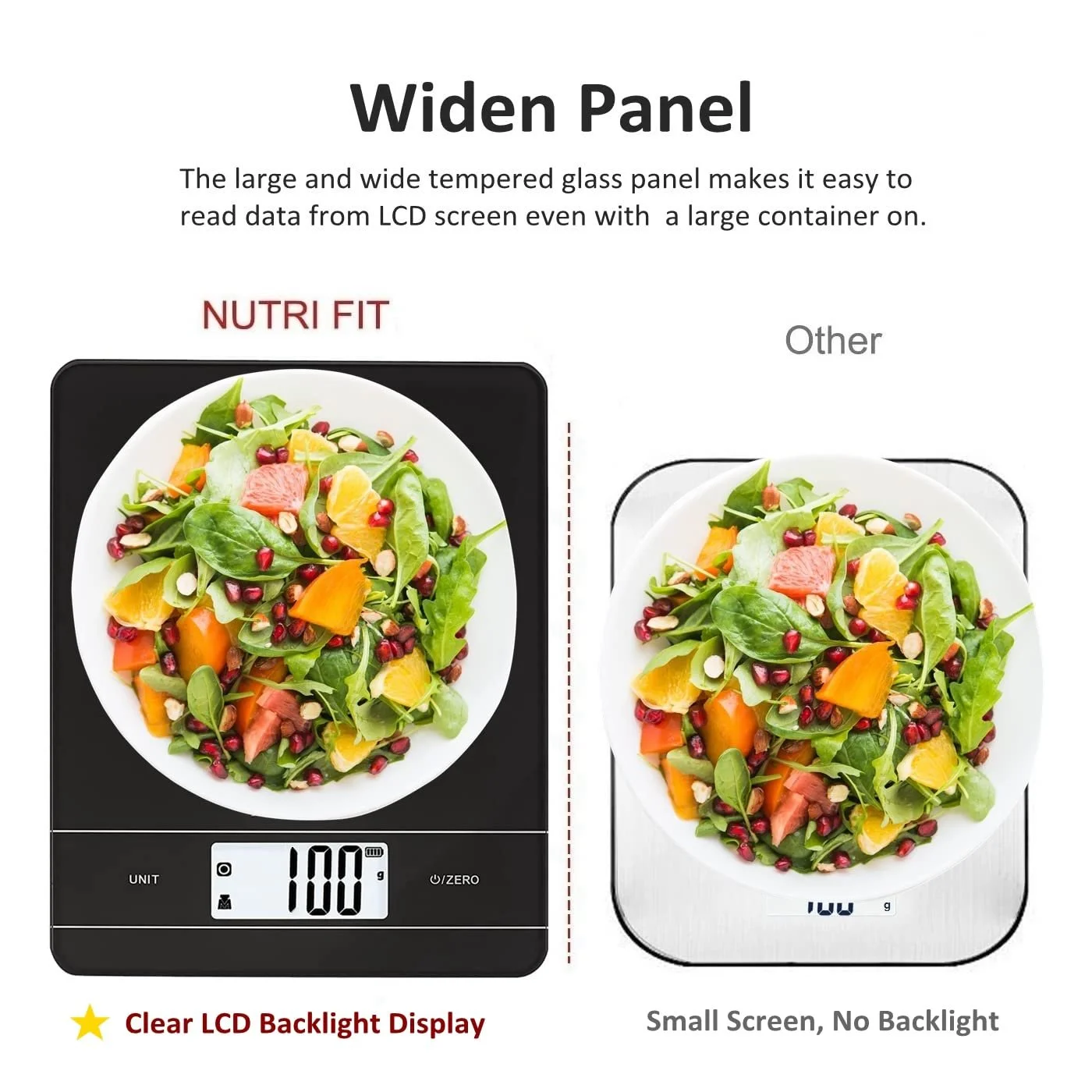 Кухонні ваги NUTRI FIT Digital Kitchen Scales високоточні електронні зі скребком для тіста, фото №4 Кухонні ваги NUTRI FIT Digital Kitchen Scales високоточні електронні зі скребком для тіста, фото №4