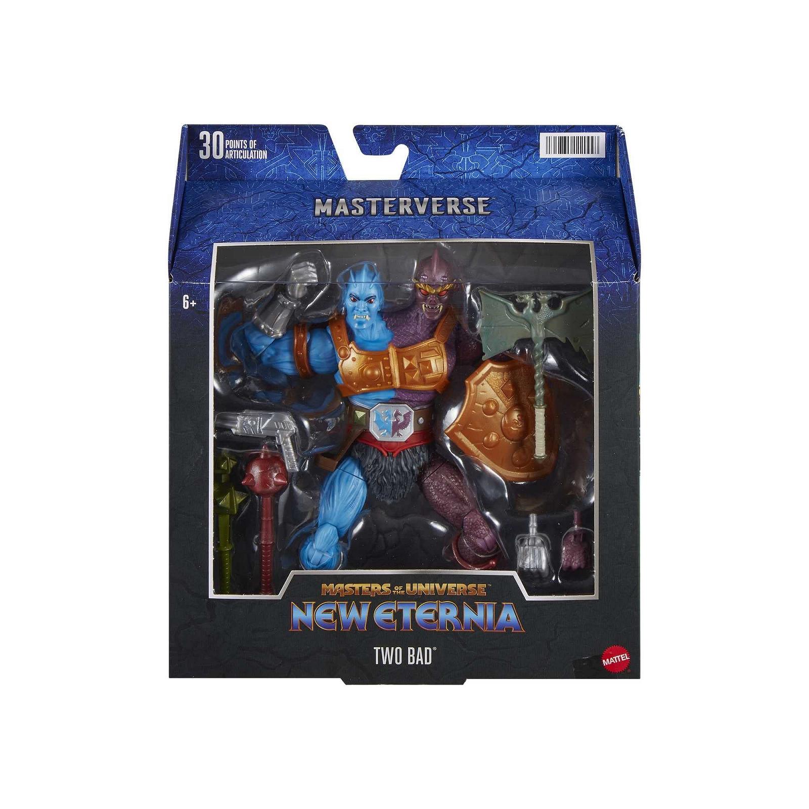 Екшн-фігурка Masters of the Universe Masterverse Two-Bad, деталізована колекційна фігурка з бойовими аксесуарами та змінними руками, іграшка MOTU HLB59, фото №6