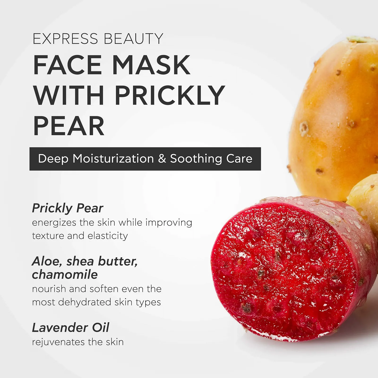 Маска для лица Apivita Увлажняющая и Успокаивающая с Опунцией 2x8мл, фото №5