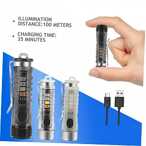 Фонарик-брелок TOYANDONA Мини с кольцом для ключей PC synthetic.ua - Фото 1