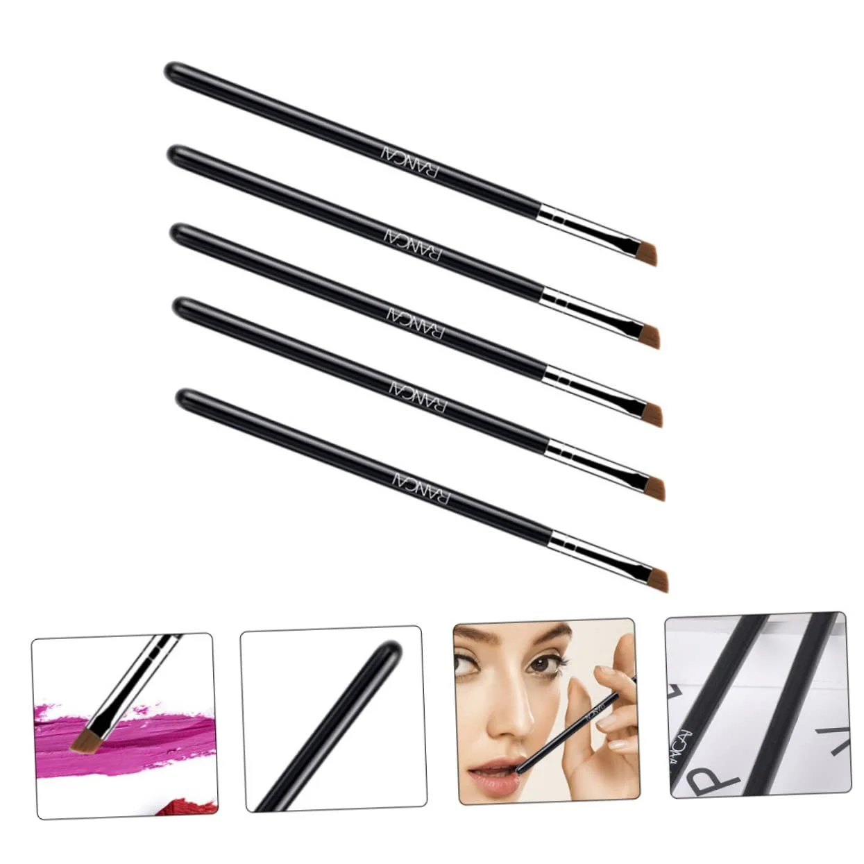 Пензлі для підводки MAGICLULU Багатоцільовий з дерев'яною ручкою, фото №7