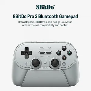 Геймпад 8Bitdo Pro 3 Windows/Android/Switch 2/macOS TMR White + Док-станція synthetic.ua - Фото 1