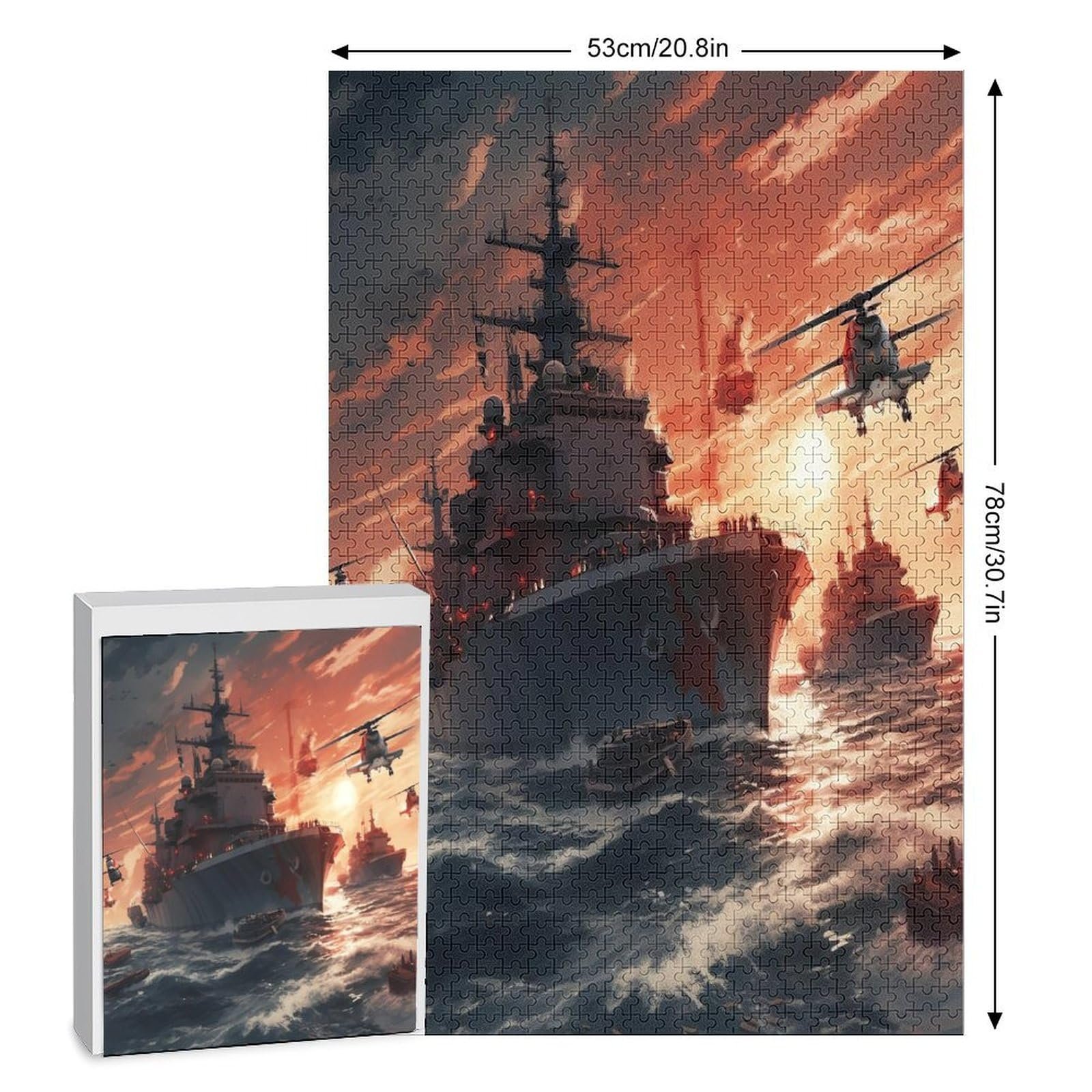 Пазл Warship 1000 деталей Деревянный 78 x 53 см, фото №2