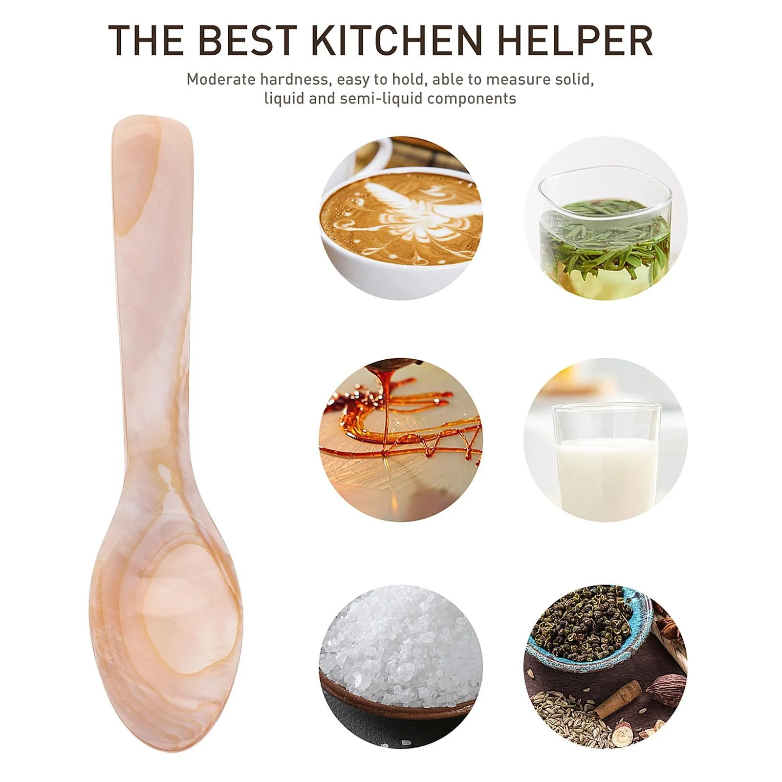 Ложка Yardwe Набір 4 шт. Перламутрова, фото №5