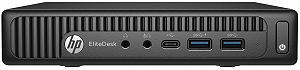 Комплект міні ПК HP EliteDesk 800 G2 / Intel Core i5-6500T / RAM 8GB / SSD 256GB / LAN / Windows 11 / Чорний synthetic.ua - Фото 1