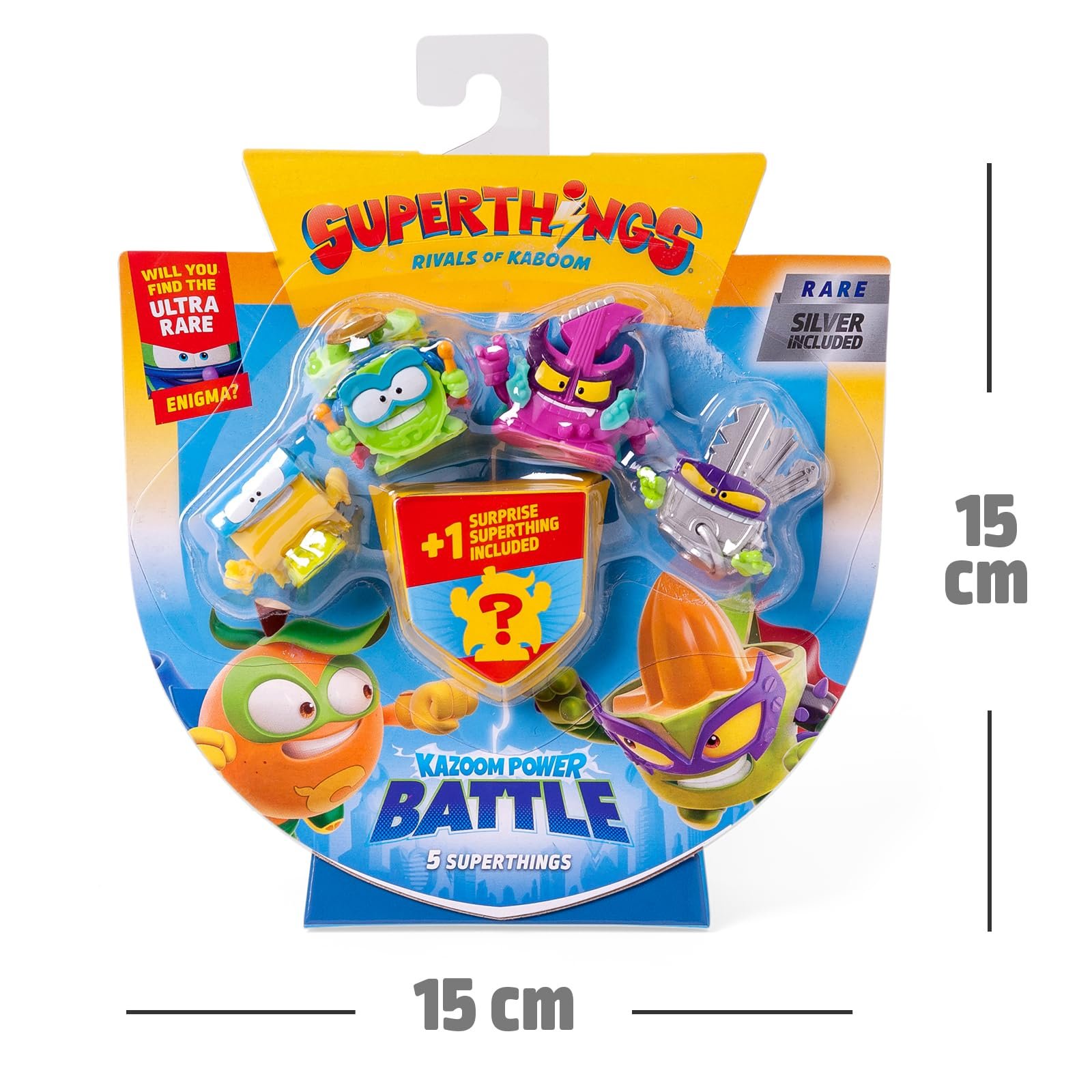 Фигурки Superthings Kazooom Power Battle, 5 шт (включает 1 фигурку-сюрприз и 1 серебряного капитана), упаковка 2 x 6, фото №8