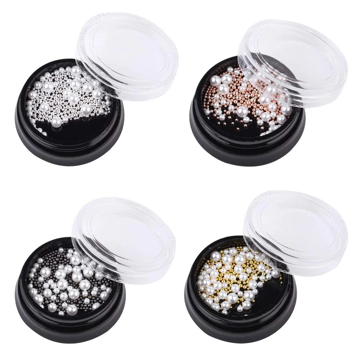 Бісер для дизайну нігтів Lurrose, мікро-кульки, 3D прикраси для нігтів, для салону, дому, фото №8