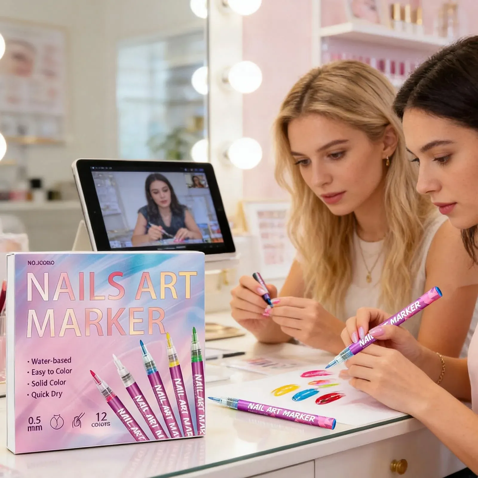 Nail Marker Fine Tip 0,5 мм ручка-лайнер для рисунков и контуров, фото №2