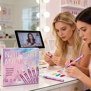 Nail Marker Fine Tip 0,5 мм ручка-лайнер для рисунков и контуров synthetic.ua - Фото 1