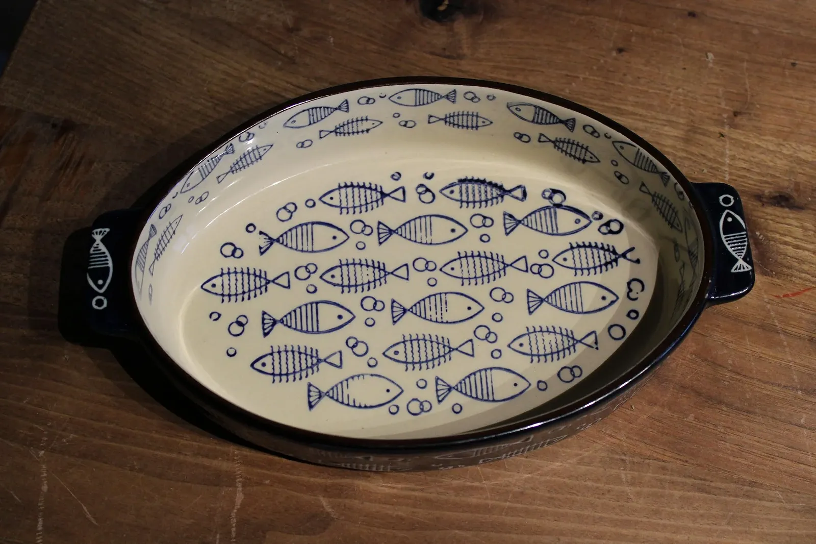 Форма для запекания Mediterane Керамическая Сине-белая 28.5 x 17 см, фото №3