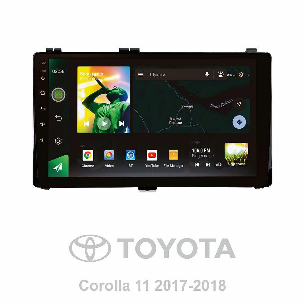 Штатная магнитола Sigma PRO 98128 8+128 Gb 4G DSP Toyota Corolla 11 2017-2018 9 2k, фото №1