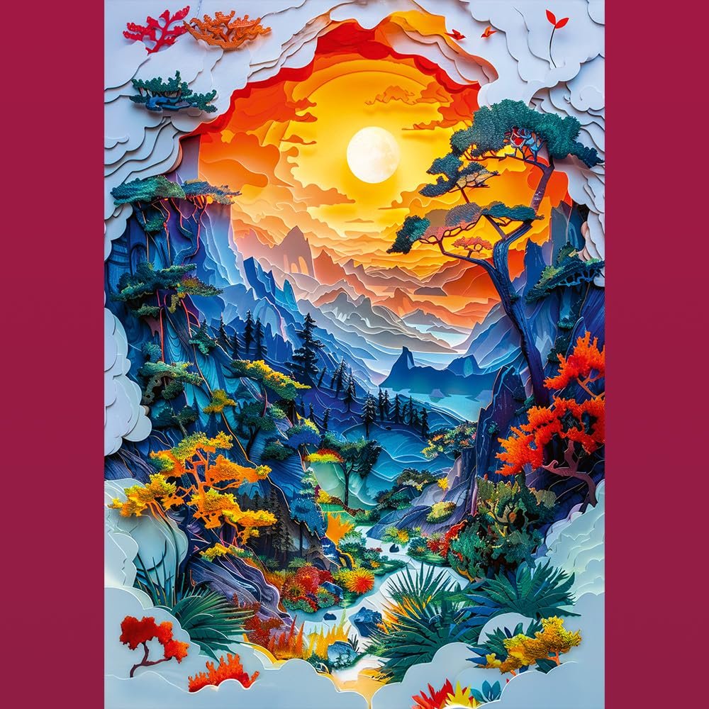 Пазл Trefl Paper Art Valley 3D Effect 1000 элементов 68.3 x 48 см, фото №3