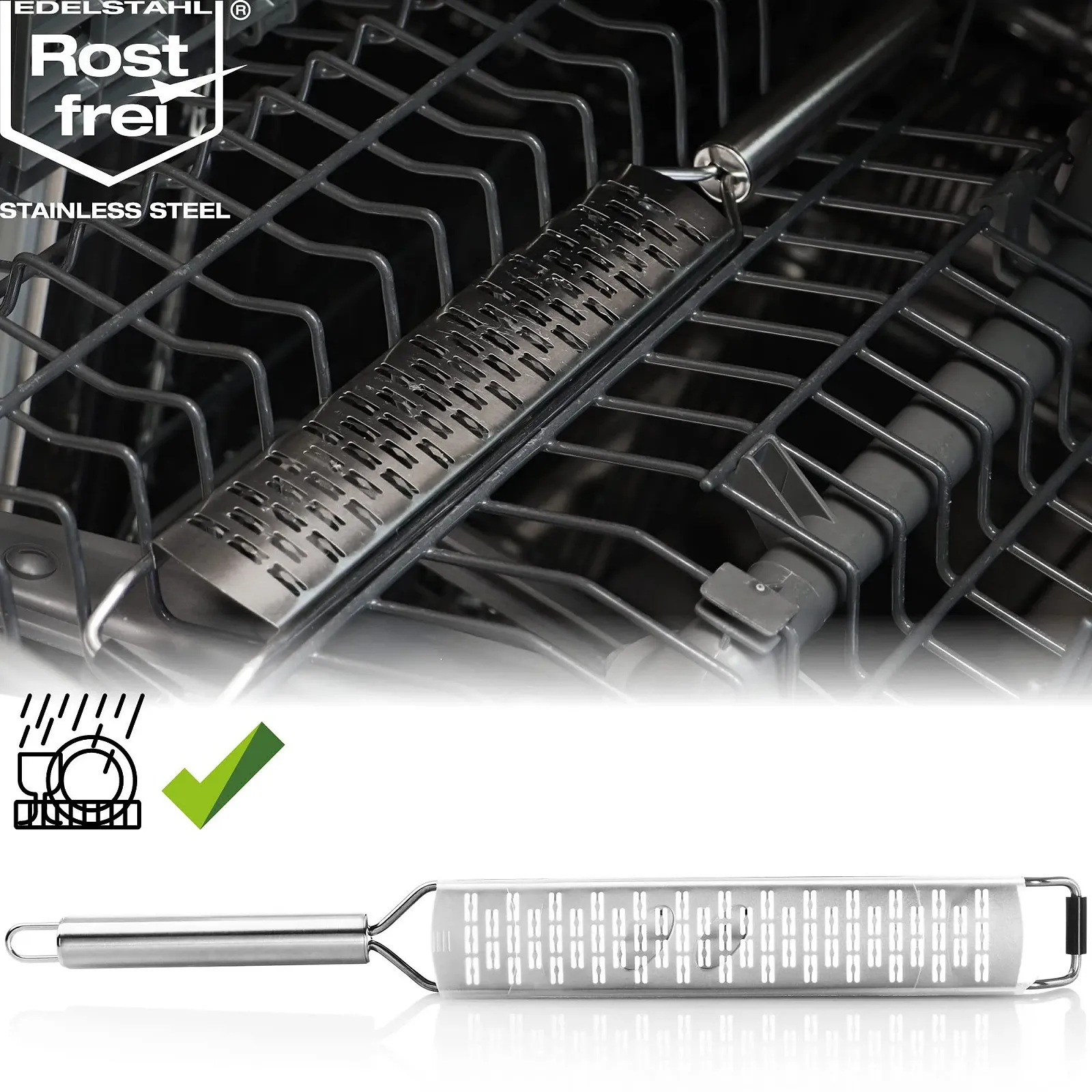 Терка кухонна Kitchen Aid Плоска Груба, фото №4