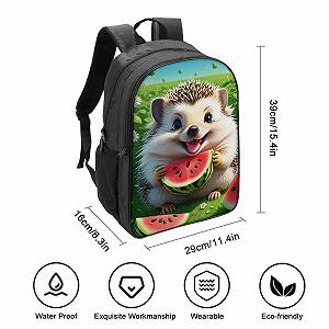 Рюкзак DPEOANEBN Hedgehog 3D, дитячий, великий, шкільний, 40x28x16 см synthetic.ua - Фото 1