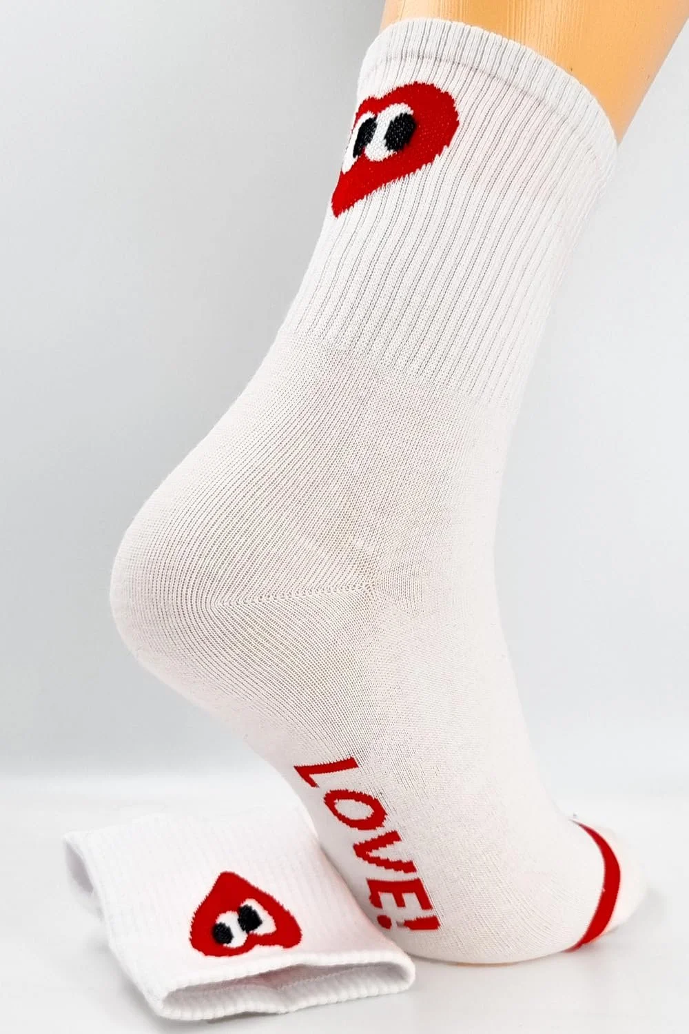 Женские спортивные носки, набор 5 пар, цветные носки с мотивами сердца и надписью Love!, размеры 35/42, фото №7 Женские спортивные носки, набор 5 пар, цветные носки с мотивами сердца и надписью Love!, размеры 35/42, фото №7