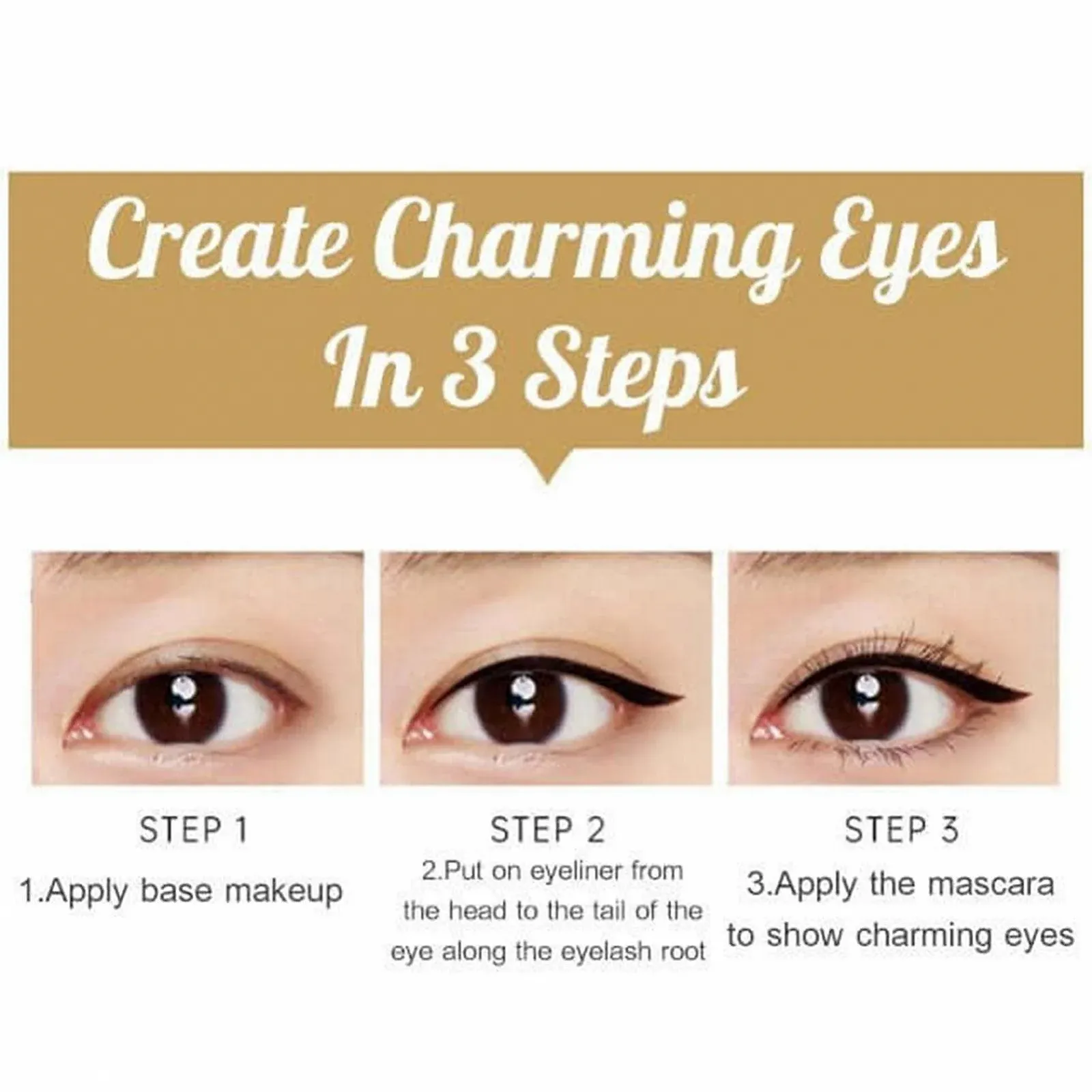 Гелевий Підводка для очей Teksome водостійка, фото №5