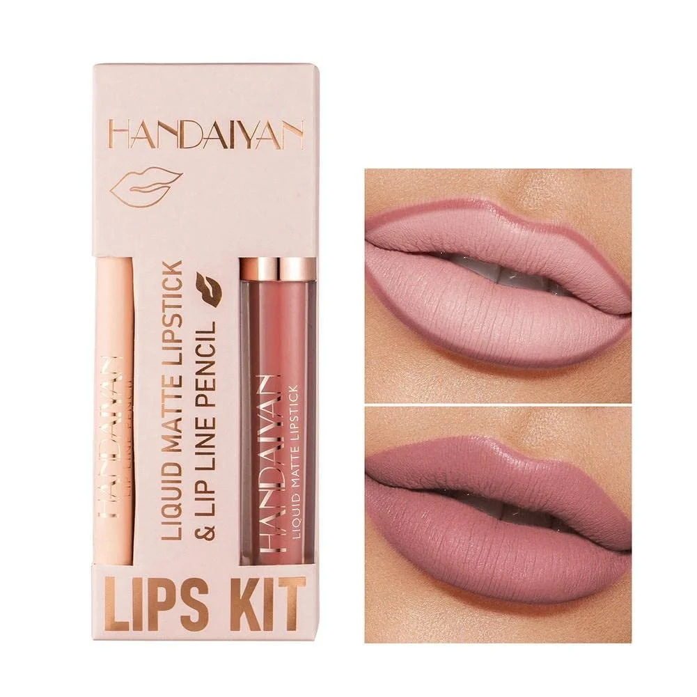 Матовий Блиск для губ Nudebraun Q9P2 Червоний, фото №1