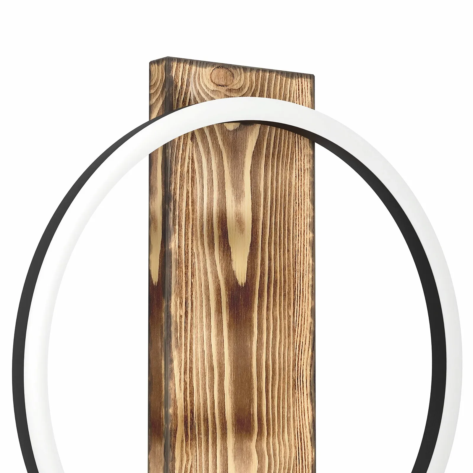 Настільна лампа LED EGLO Boyal 1-лампова дерево/метал/пластик з вимикачем Коричневий/Чорний/Білий, фото №5