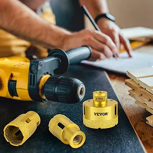 Набір алмазних свердел VEVOR QHKZ5PCS Чорний synthetic.ua - Фото 1