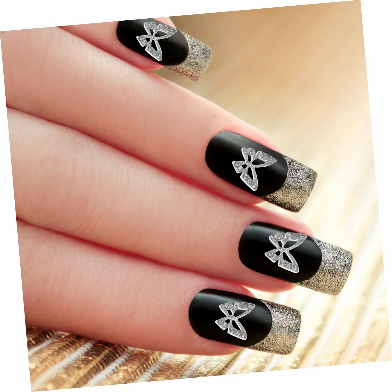 Украшения для ногтей Бабочки Стразы 20 шт., фото №9