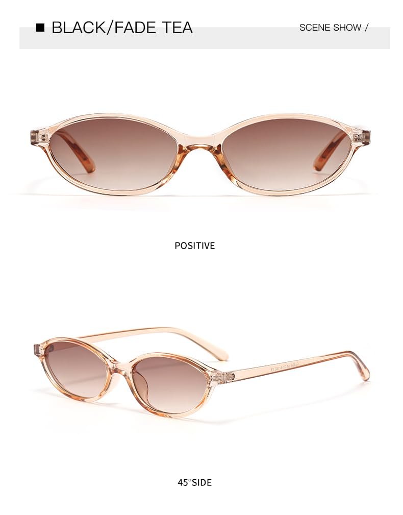 Овальні сонцезахисні окуляри Long Keeper для жінок, модні маленькі, фото №4