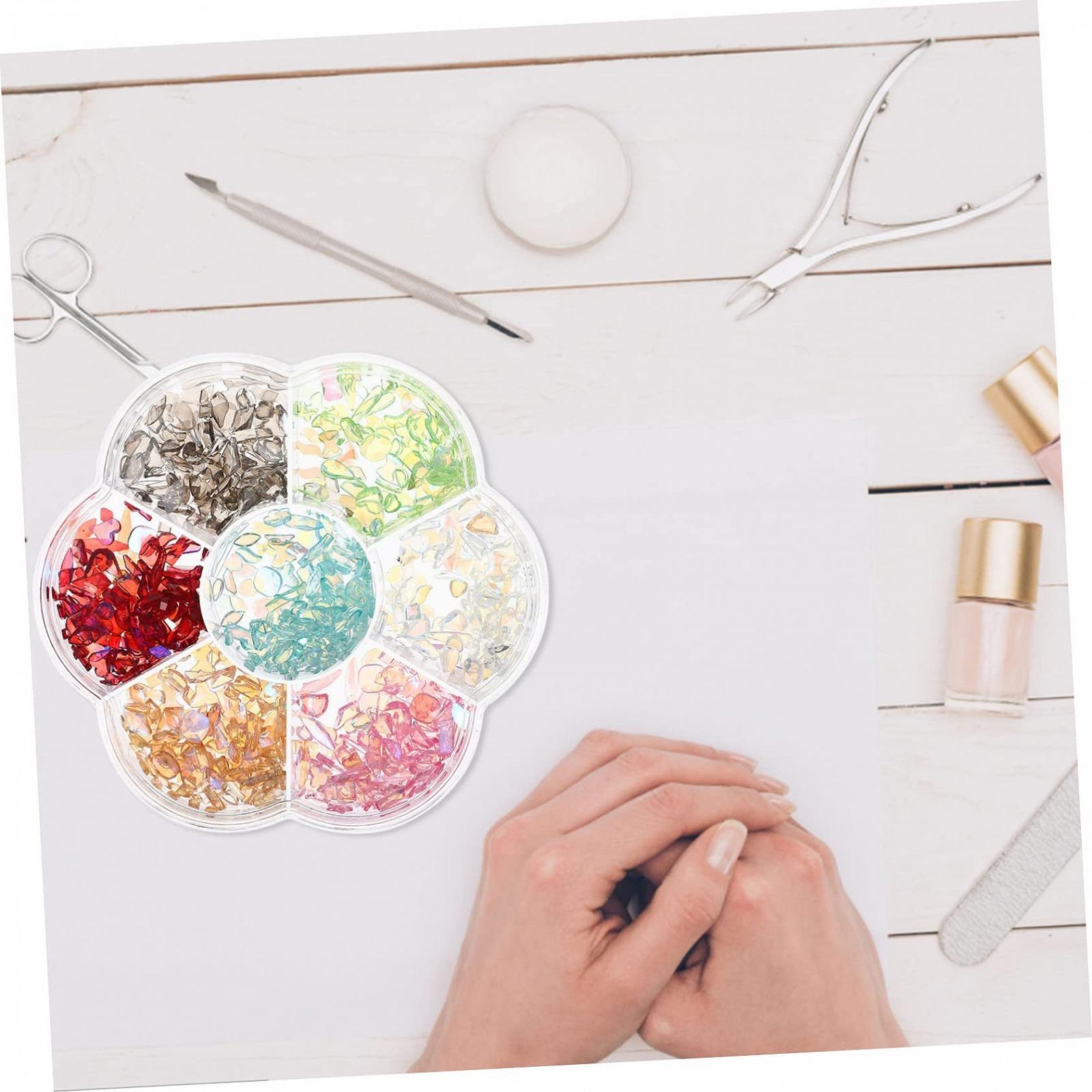 Стрази для нігтів FRCOLOR Різнокольорові Блискучі, фото №4