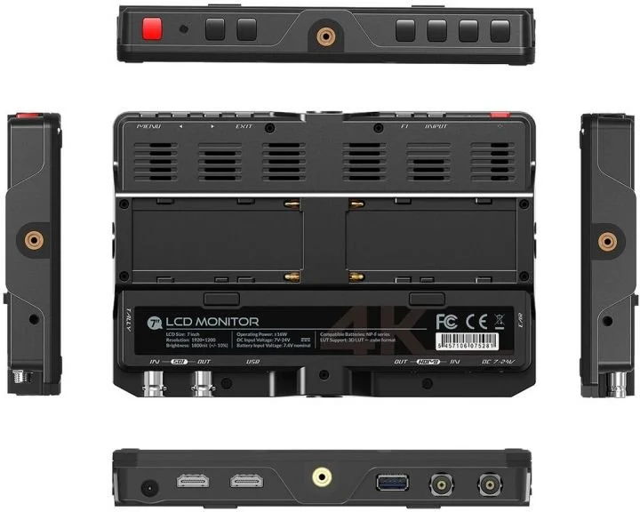 Накамерний монітор сенсорний 7" LILLIPUT H7S Full HD 60 Гц, фото №6