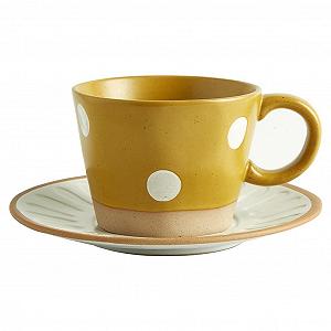 Чашка керамічна Ретро Жовтий - Фото 1