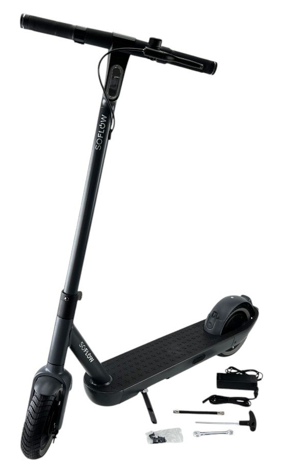 Електросамокат SOFLOW SO ONE+ / до 40 км запас ходу / 500 Вт / 9" колеса / 120 кг навантаження / 22 км/год / Чорний, фото №10