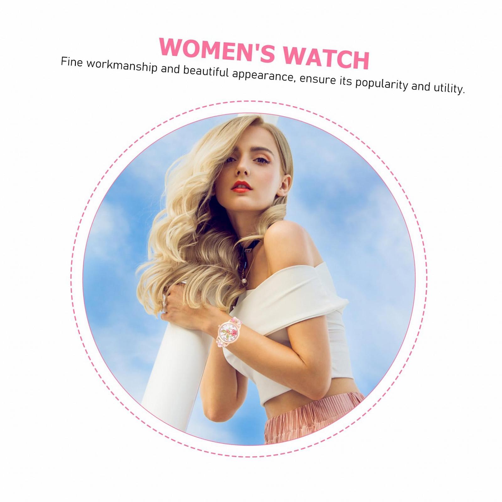 Часы Женские Healvian Quartz Силиконовые Розовый, фото №5 Часы Женские Healvian Quartz Силиконовые Розовый, фото №5