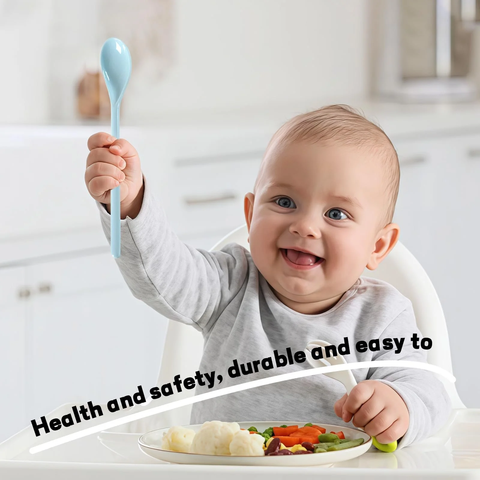 Набір пластикових ложок 5 шт., Меламінові, фото №4