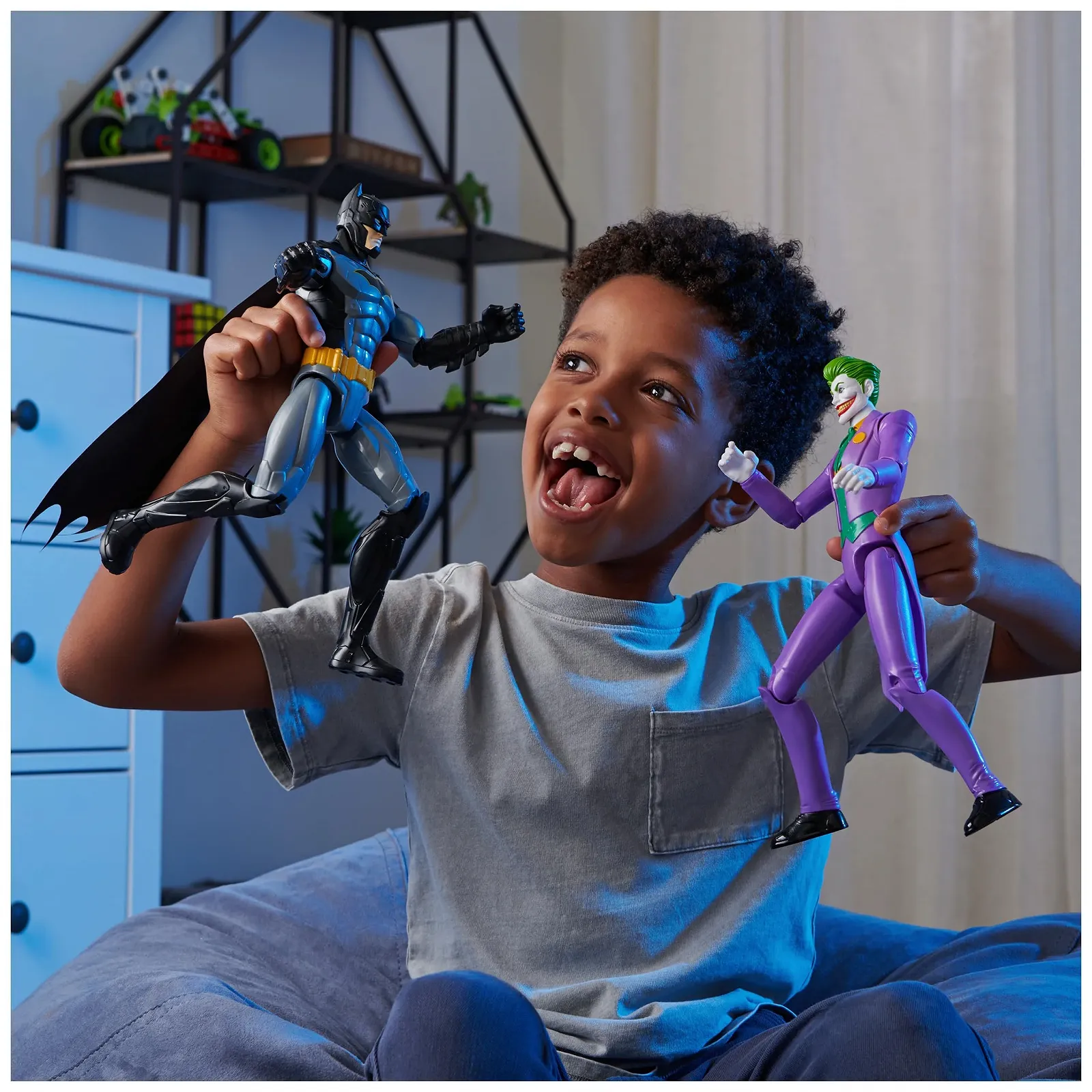 Набор фигурок DC Comics Batman Batman (Rebirth), Robin and Joker 30 см, фото №12