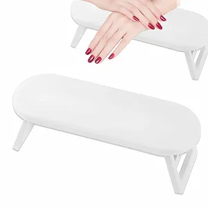 Підставка для рук манікюрна, 29.8 x 10.5 см, біла - Фото 1